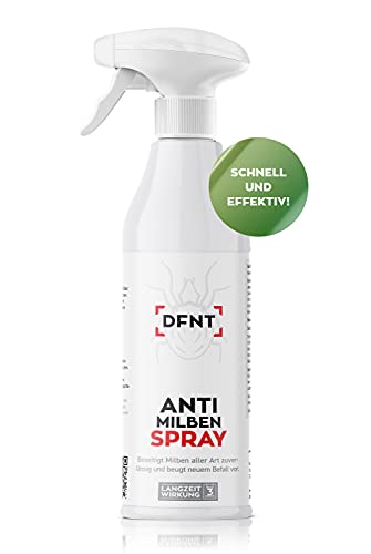 DFNT Milbenspray für Matratzen 500 ml | Anti Milben Spray | Mittel gegen Milben mit Langzeitschutz | Ideales Hausstaubmilben Spray