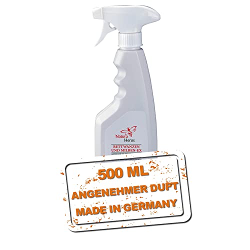 Bettwanzen und Milben Ex 500ml, ein Spray gegen verschiedene Arten von Milben und Bettwanzen zur Anwendung auf Teppiche, Matratzen und andere Textilen, mit sofortige und nachhaltige Wirkung.